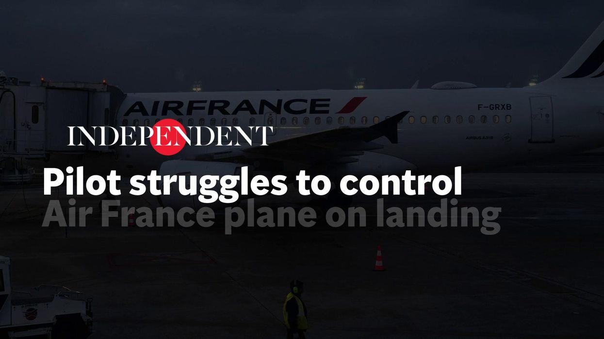 Shocking viral video shows plane break in two while making a crash landing