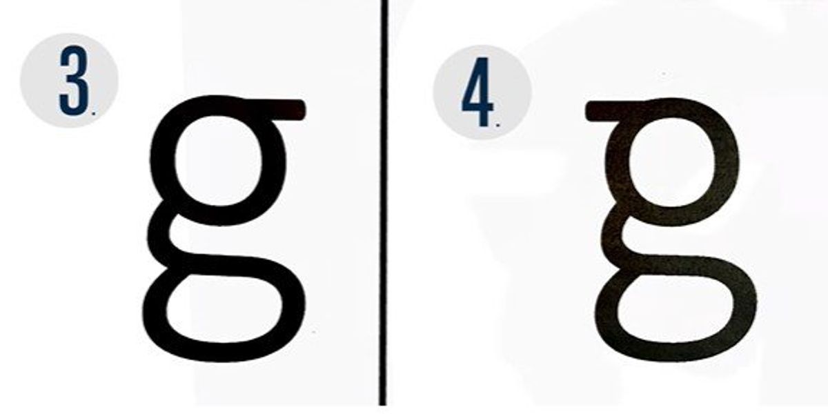 Можете ли да намерите буквата „G“ изписана правилно?  Повечето хора не могат Можете ли да намерите буквата „G“ изписана правилно?  Повечето хора не могат