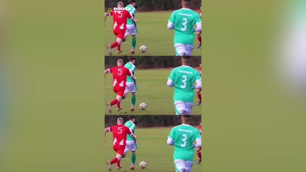 Outrageously brutal Sunday League tackle is causing a huge debate