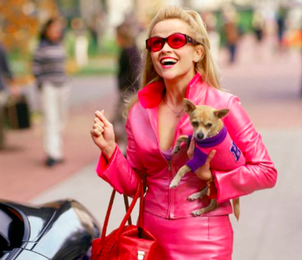 Playing\u00a0Elle Woods in \u2018Legally Blonde\u2019 was Witherspoon\u2019s breakthrough role in 2001 (Faceb