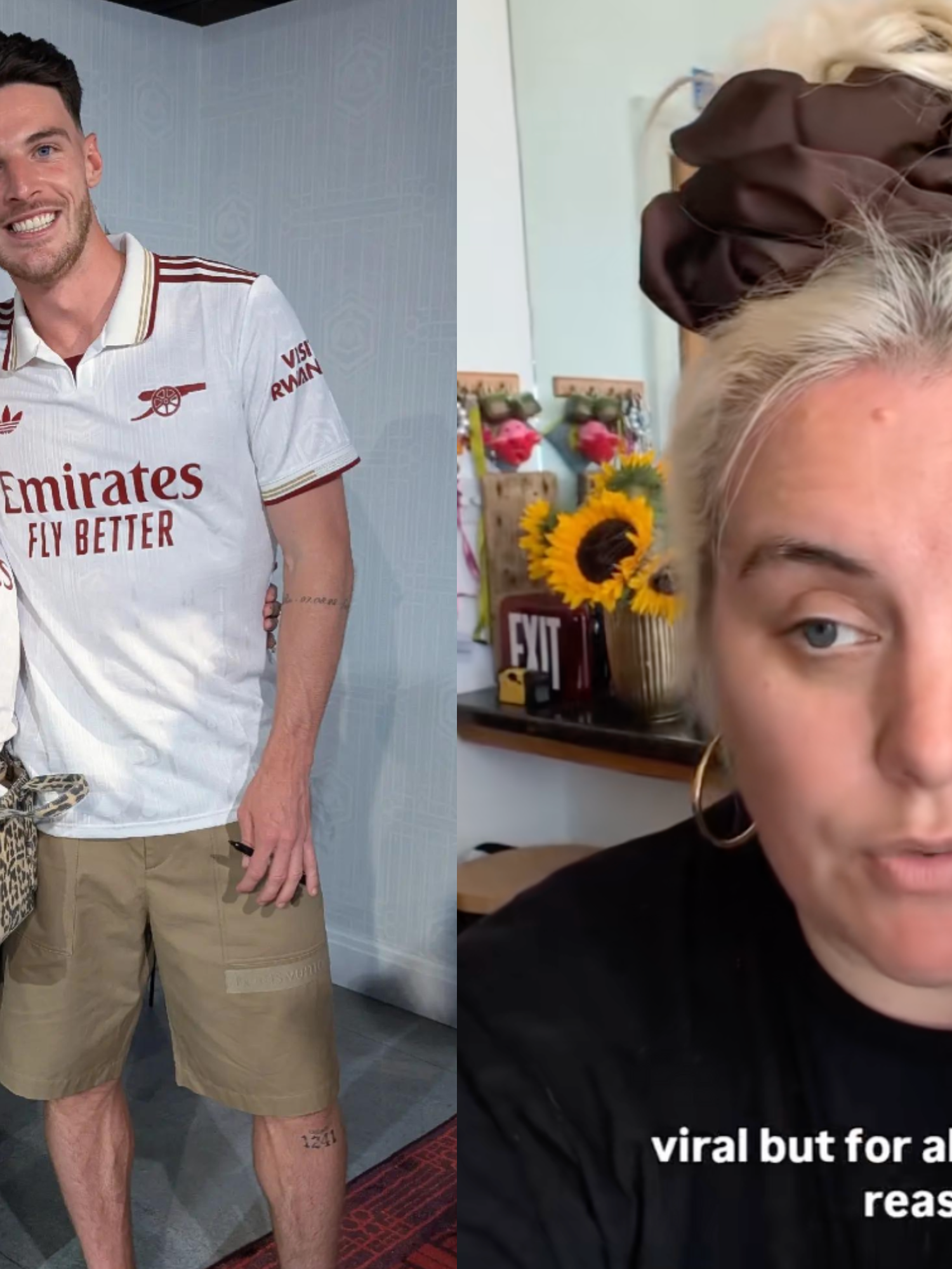 Plus-size influencer speaks out on 'utterly disgusting' trolling over viral Declan Rice photo
