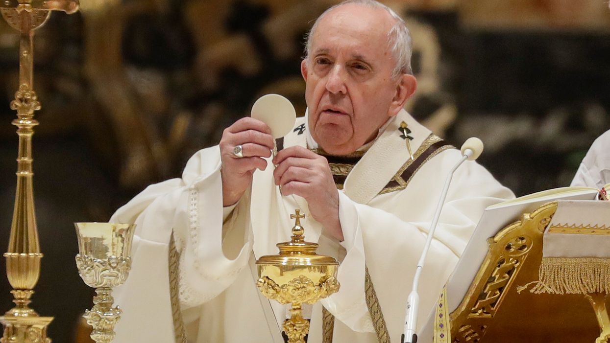 <p>Pope Francis has backed calls that same-sex couples are not equal to straight unions </p>