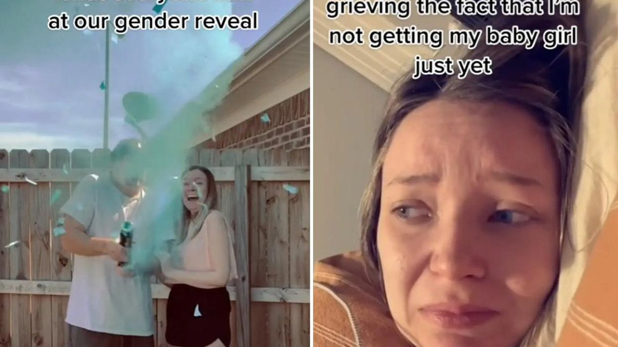 Dad's actions at gender reveal party branded massive 'red flag'