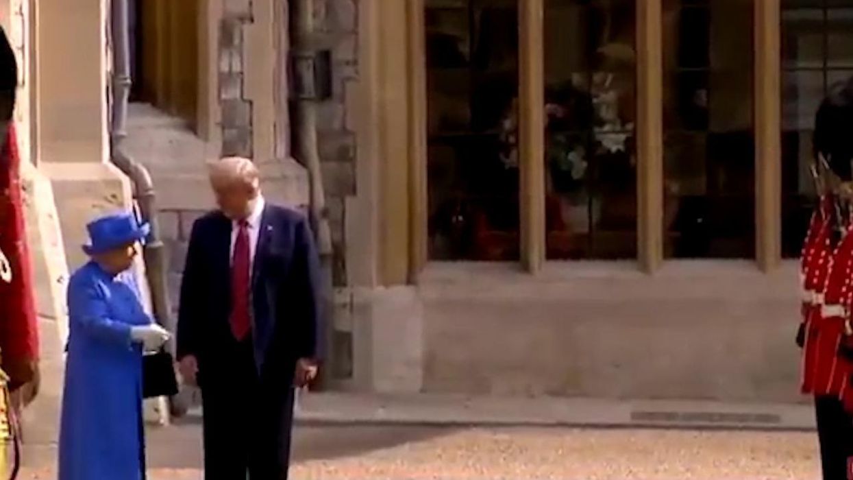 Royalists are remembering the time Donald Trump broke protocol in front of Queen