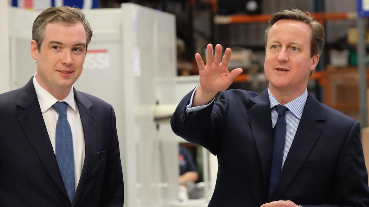 Prime minister David Cameron and Northern Powerhouse minister James Wharton on 13 April 2015