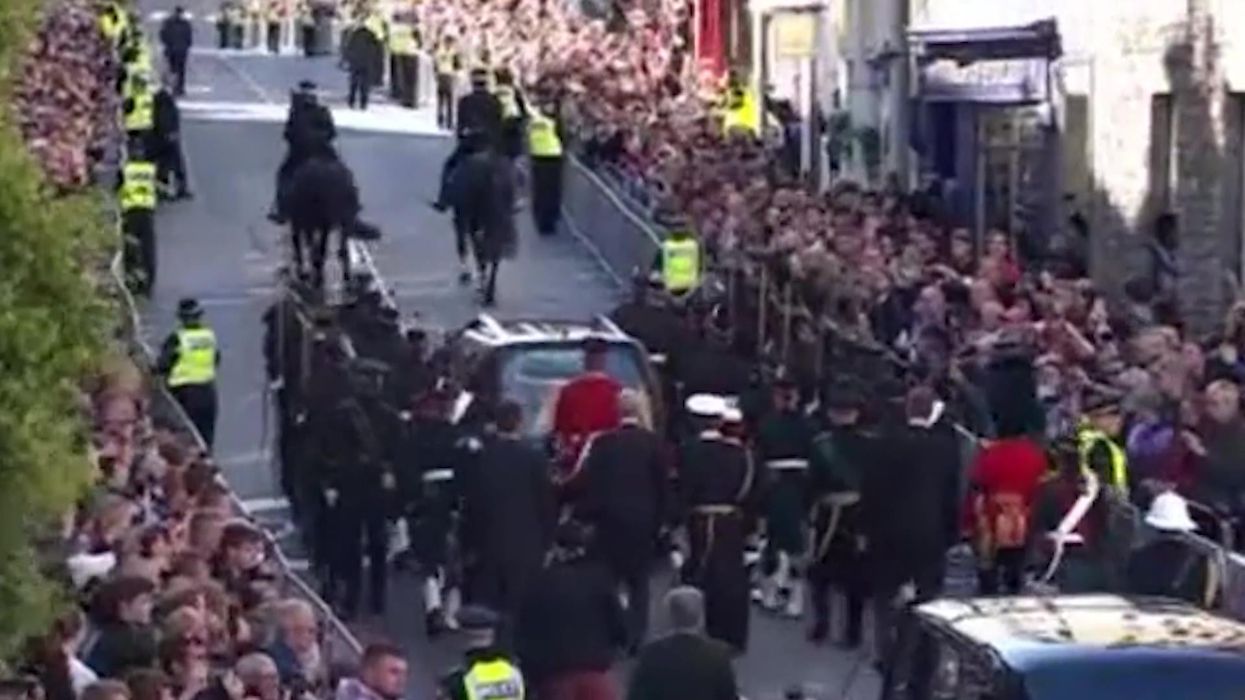 Prince Andrew heckled as he follows Queen's coffin in Edinburgh