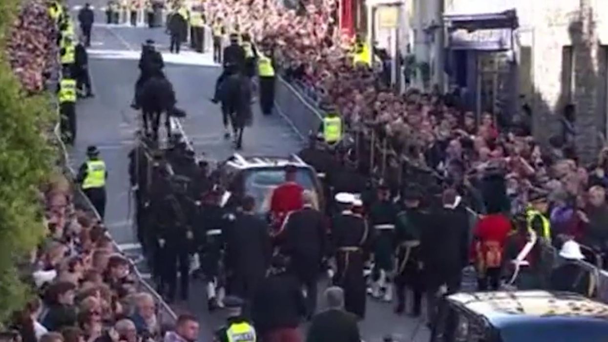 Prince Andrew heckled as he follows Queen's coffin in Edinburgh