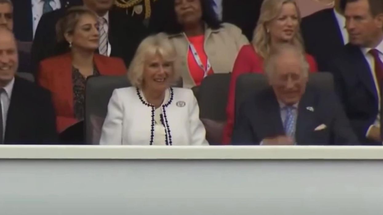 Viewers think they spotted a UFO during the Queen's Jubilee celebrations