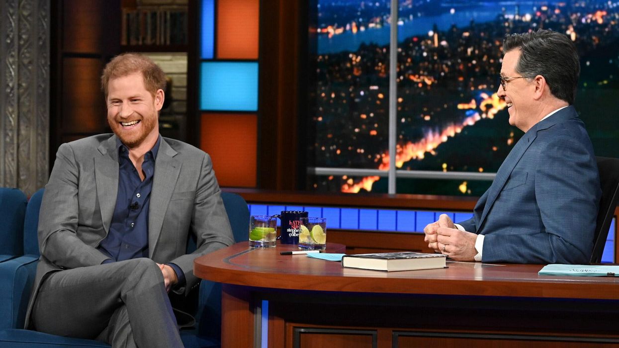 Prince Harry won't stop making d*** jokes on The Late Show