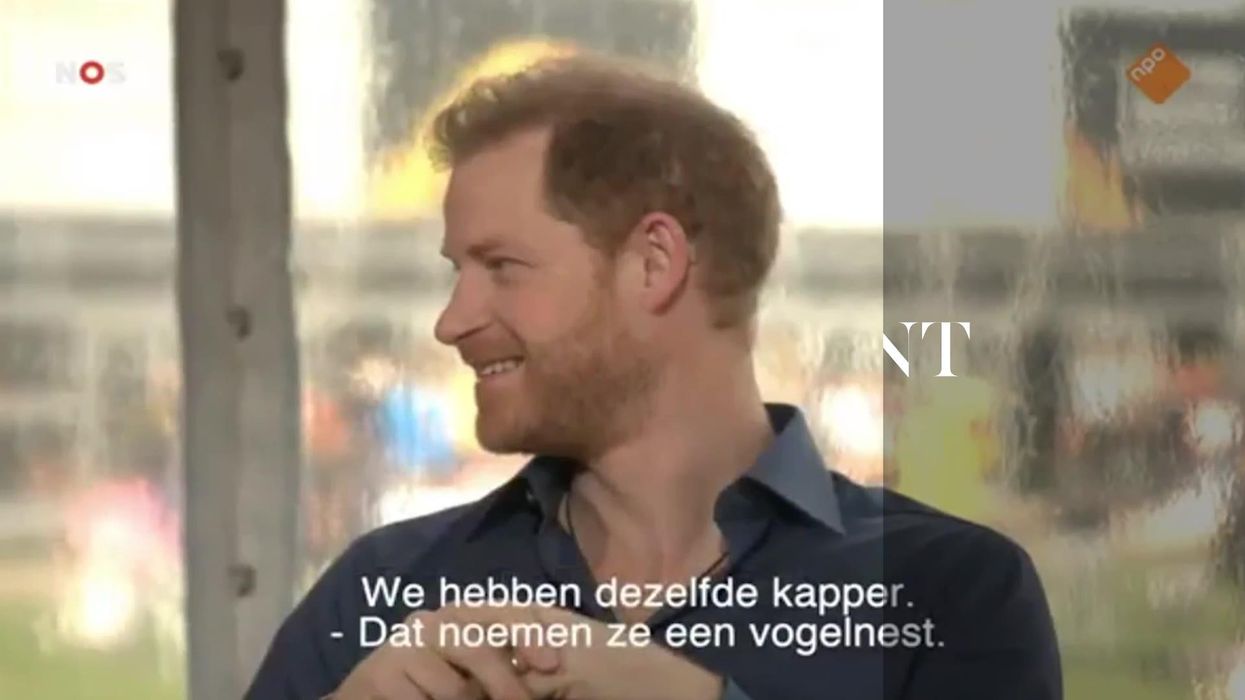 Prince Harry jokes that his bald spot is "doomed"