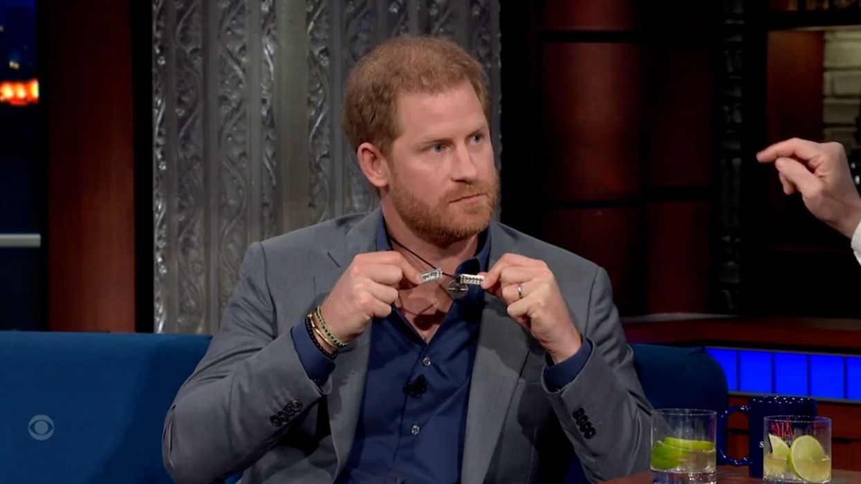 Prince Harry pulls out the infamous necklace William broke during TV interview