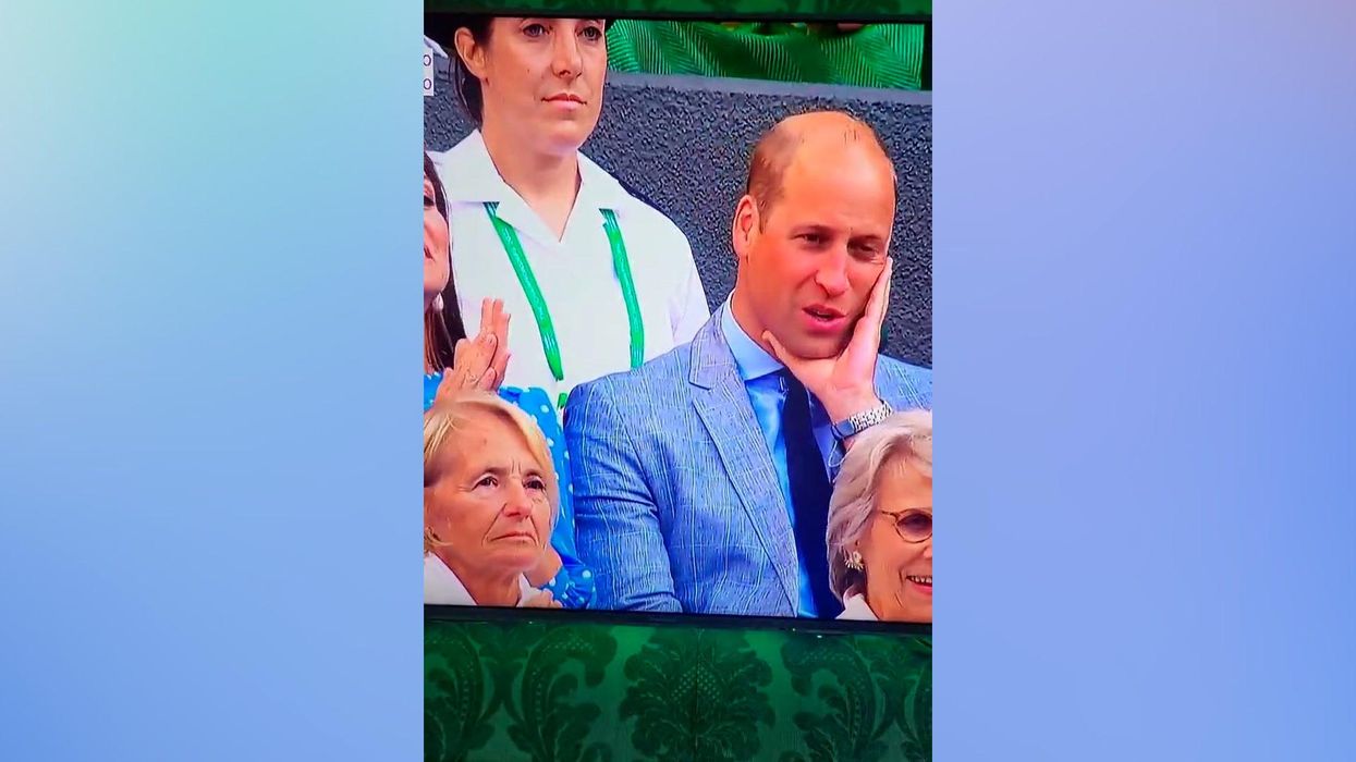 Prince William appears to swear in frustration during Wimbledon
