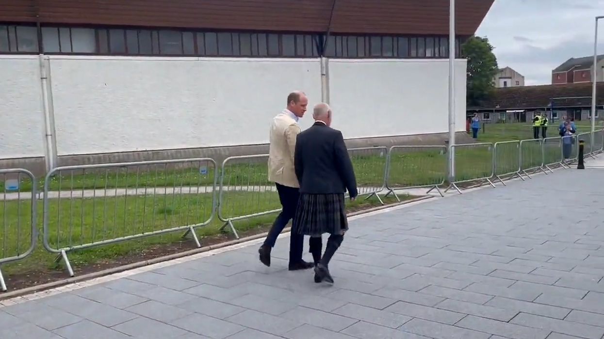 Excruciating moment Prince William is greeted by almost no one during Scotland visit
