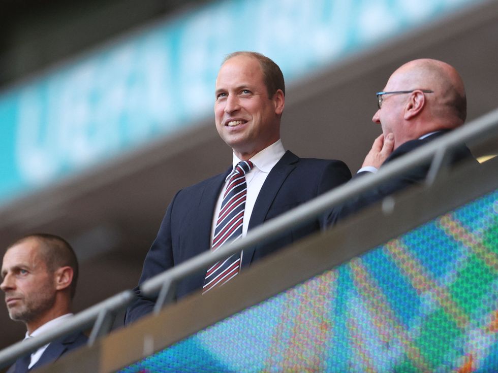 Prince William looks