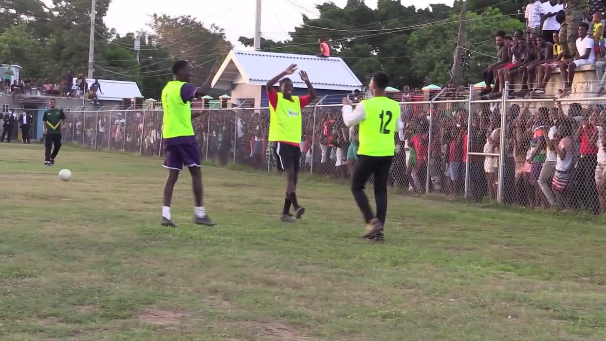 Prince William sets up Raheem Sterling goal on tour of Jamaica