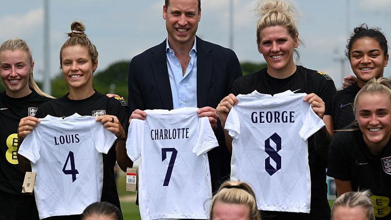 Prince William says Charlotte is 'star for the future' as he trains with England women's football