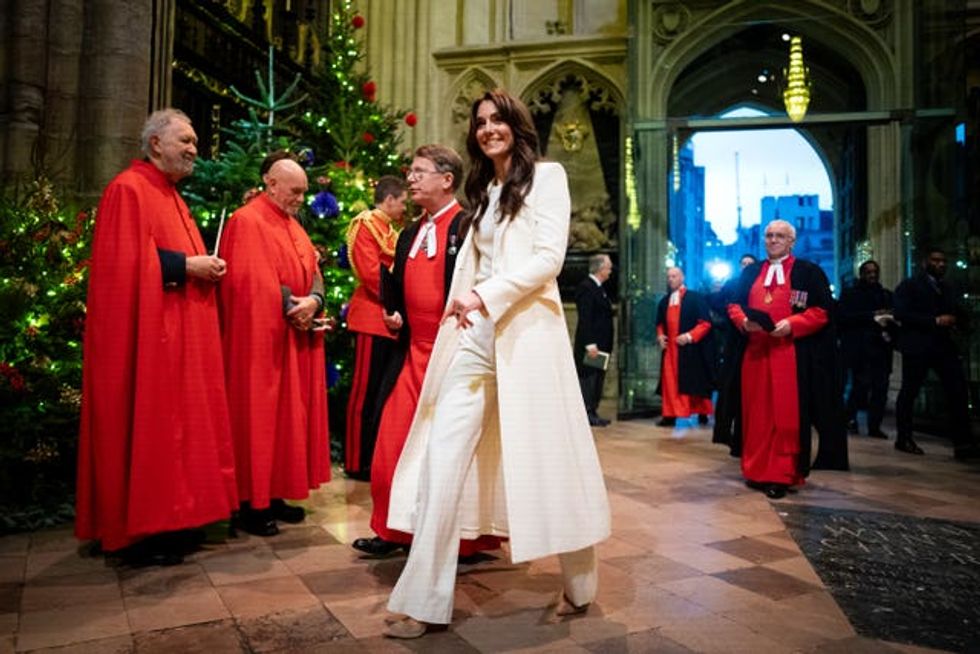 Princess of Wales at the Together at Christmas Carol Service