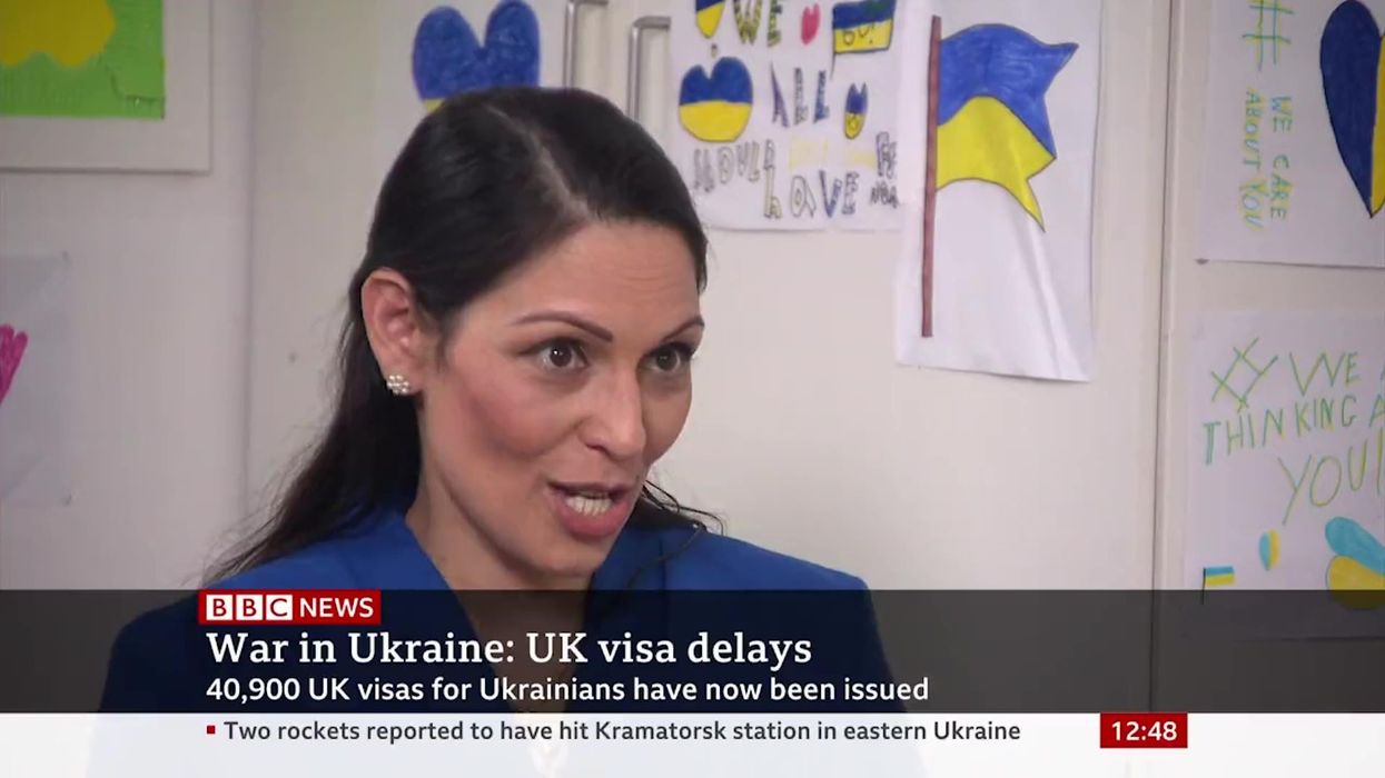 BBC reporter skewers Priti Patel's claim about Ukrainian visas with just one line