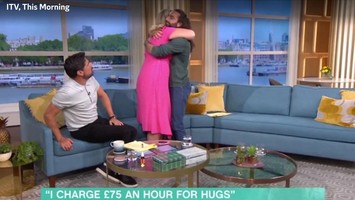 Professional hugger is charging £75 per hour for a cuddle
