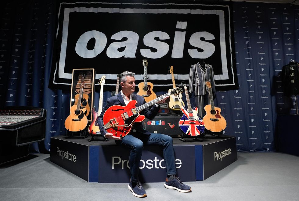 Noel Gallagher’s guitar damaged when Oasis split goes under the hammer
