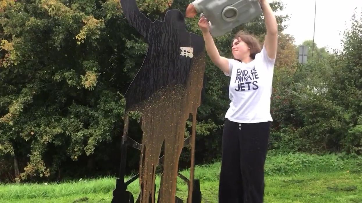 A protester poured poo all over a Captain Tom statue and everyone is confused