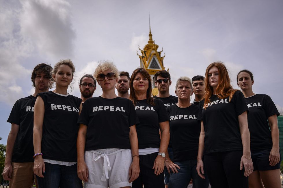 Protesters in Phnom Penh rally to support the #repealthe8th campaign