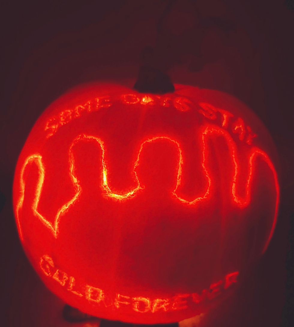 Pumpkin which has been carved