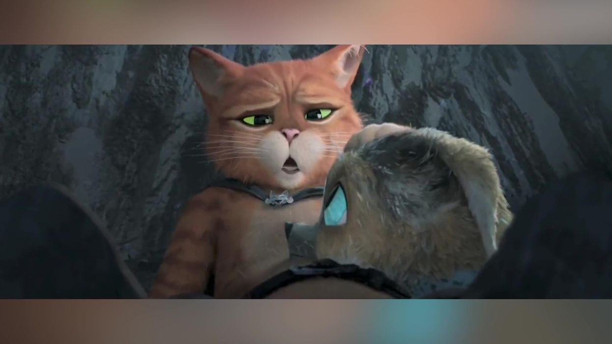 The new Puss in Boots movie is being celebrated for 'normalising' panic attacks