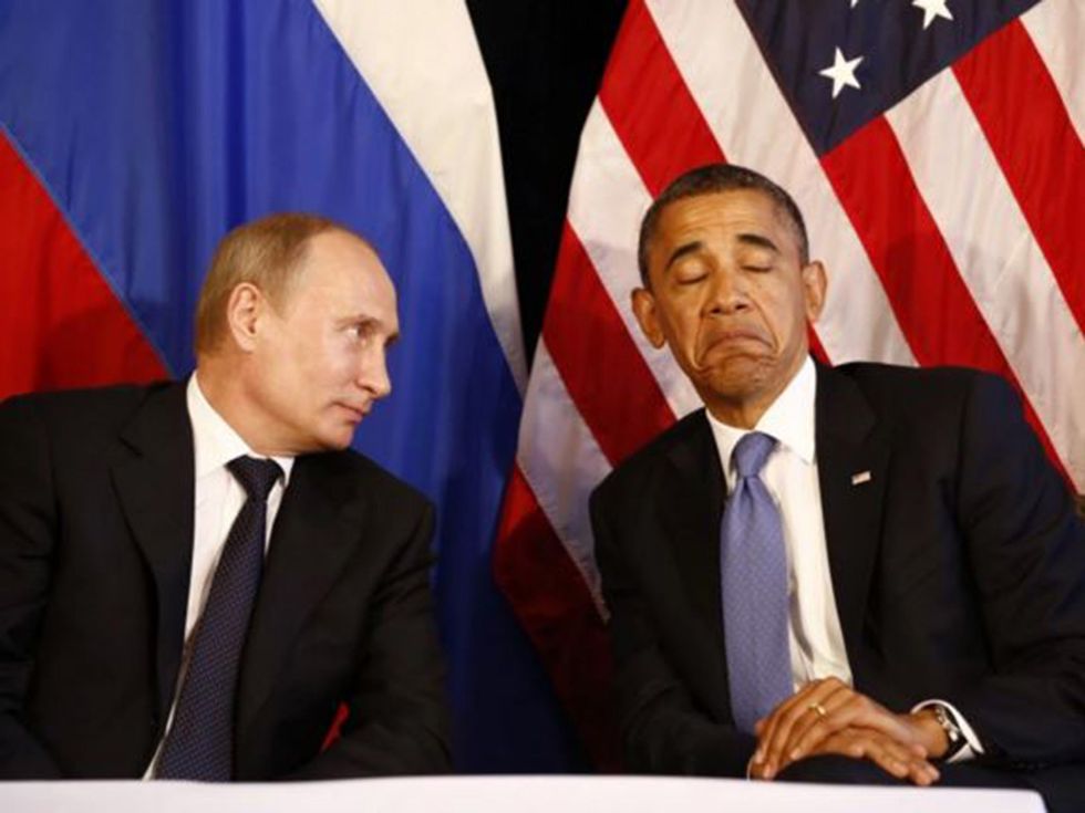 Putin and Obama meet in Los Cabos, Mexico, on June 18, 2012