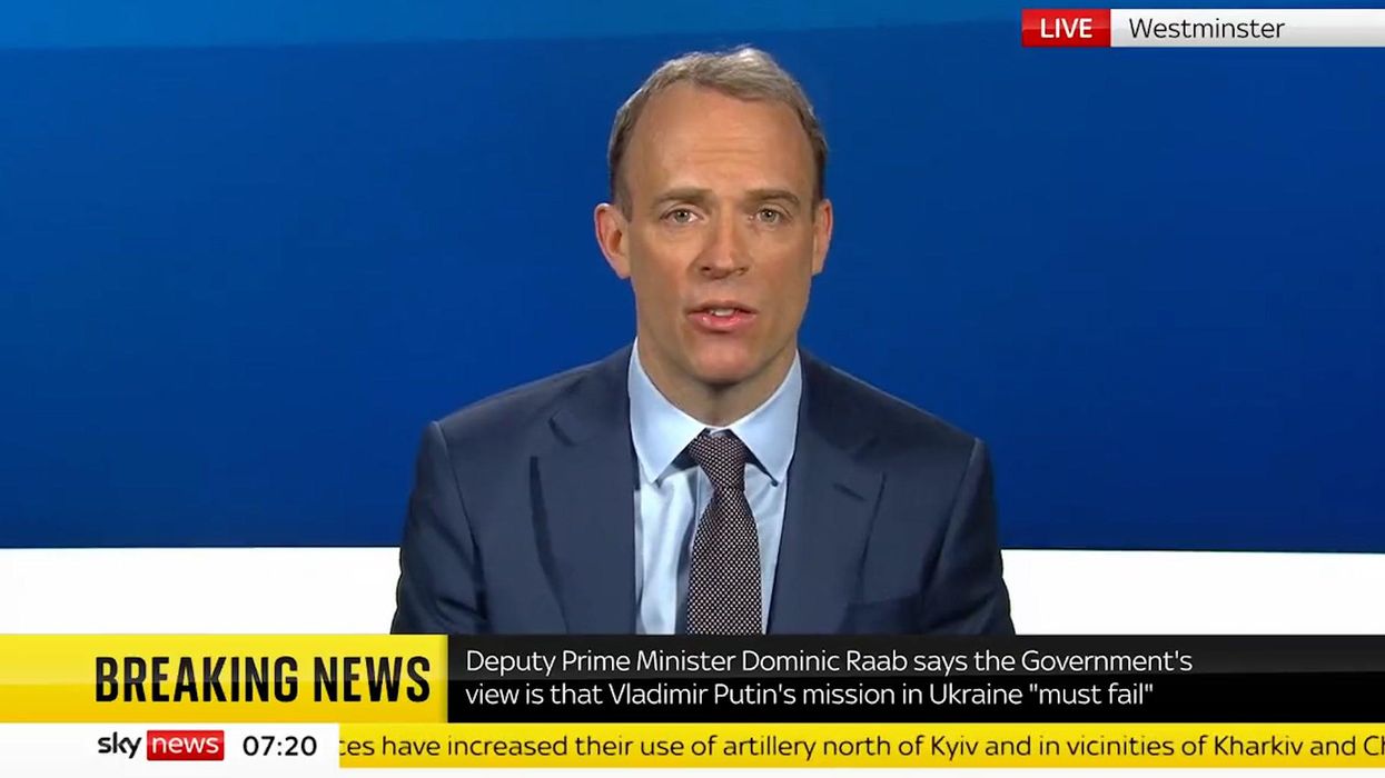 Dominic Raab did three terrible interviews about the UK's response to Ukrainian refugees