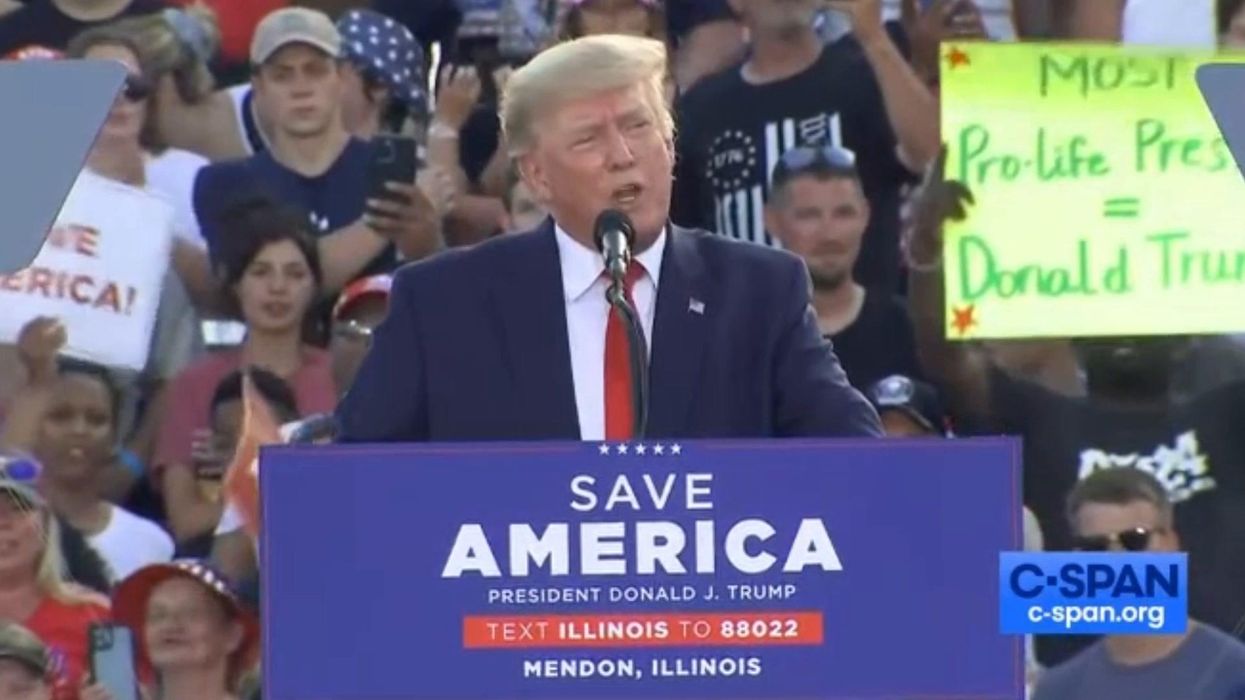 QAnon followers think Trump made a signal to them at his latest rally