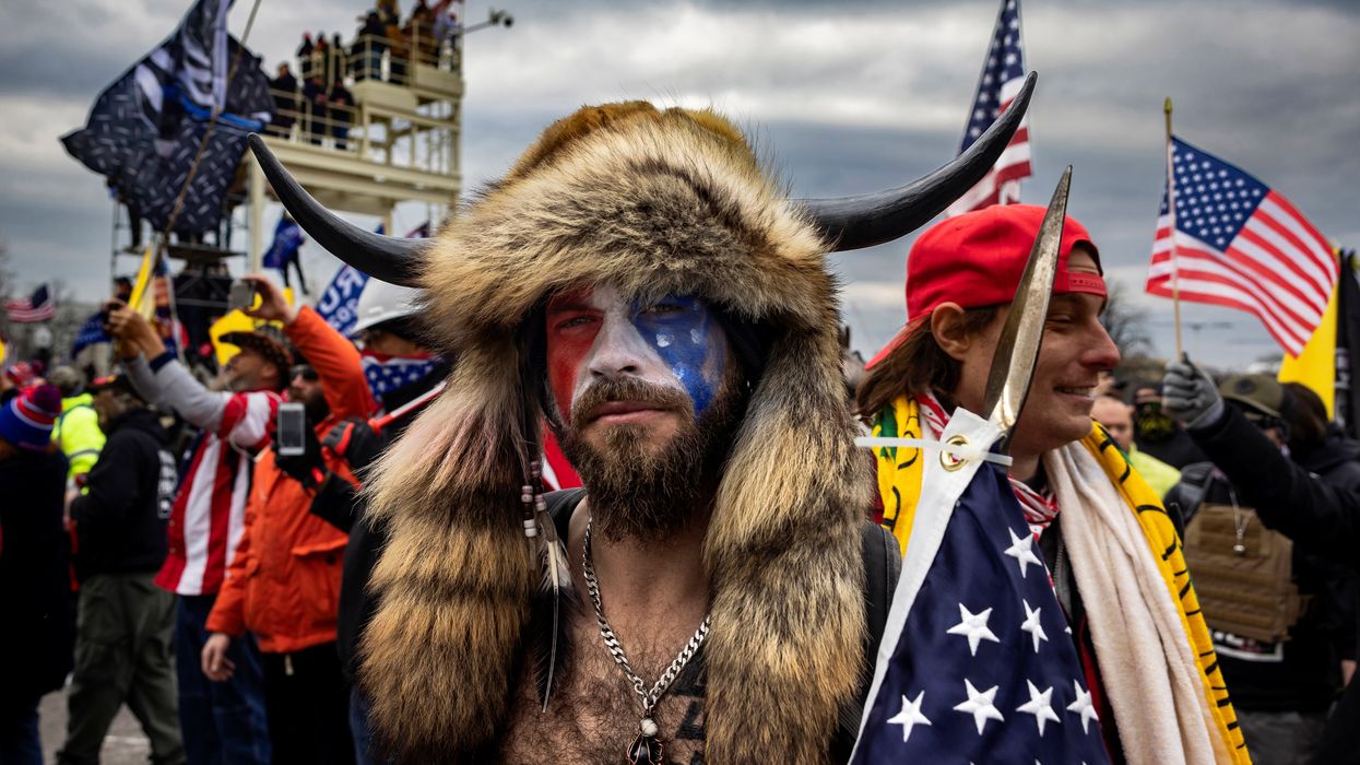 QAnon Shaman welcomes the indictment against Trump