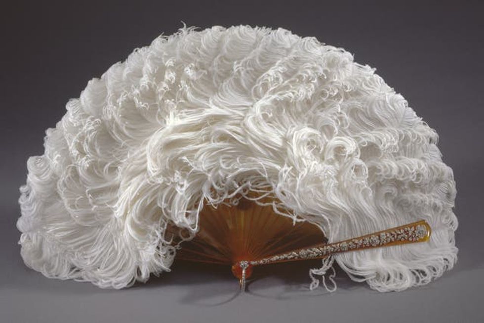 Queen Alexandra\u2019s diamond-handled ostrich fan