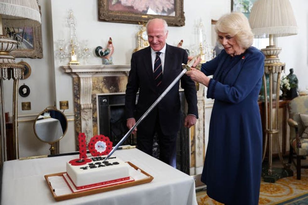 Queen Camilla hosts a celebration for centenary of Poppy Factory \u2013 London