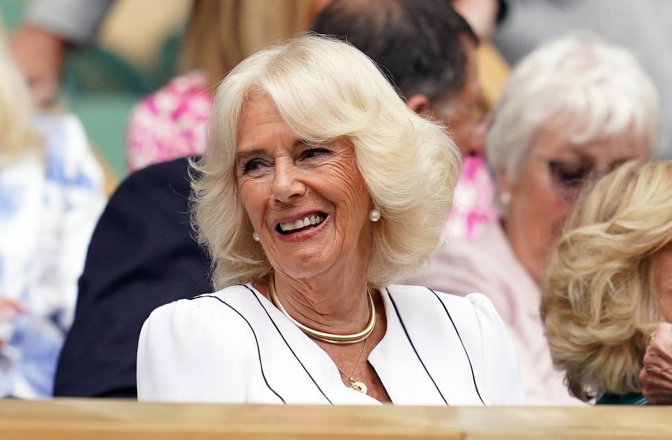 Camilla visits Wimbledon and reveals ball girl stint ‘100 years ago at Queen’s’