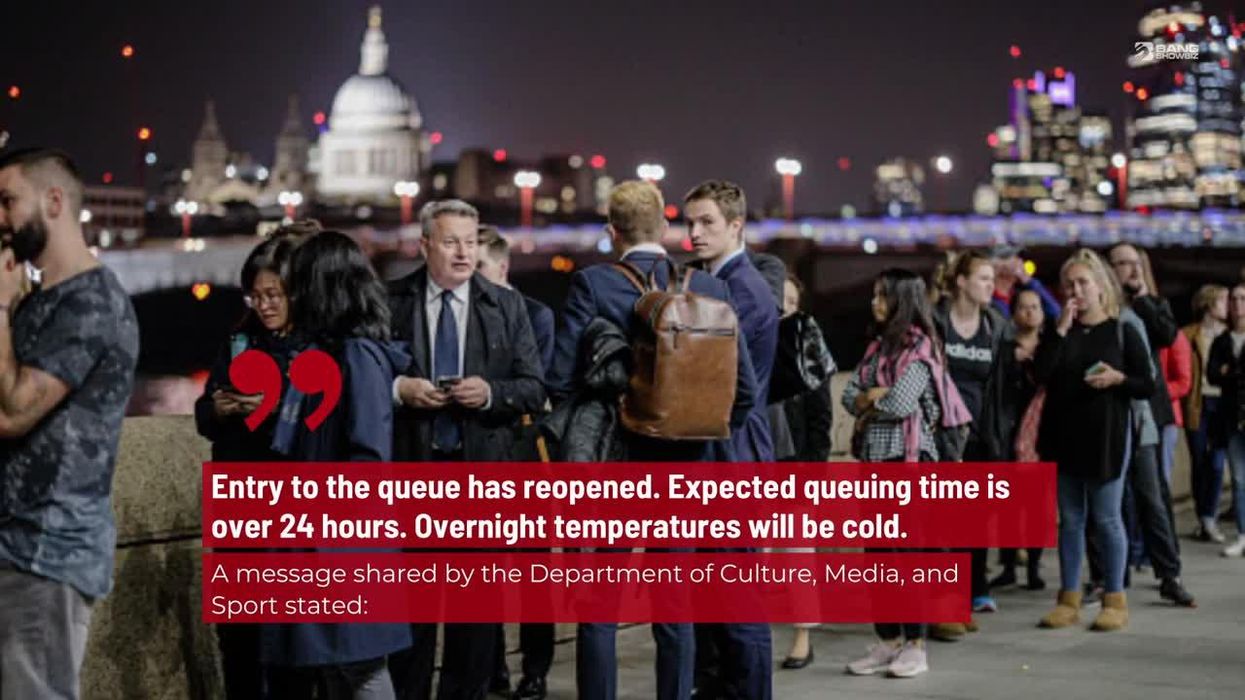 The Queue to see the Queen now has its own weather forecast