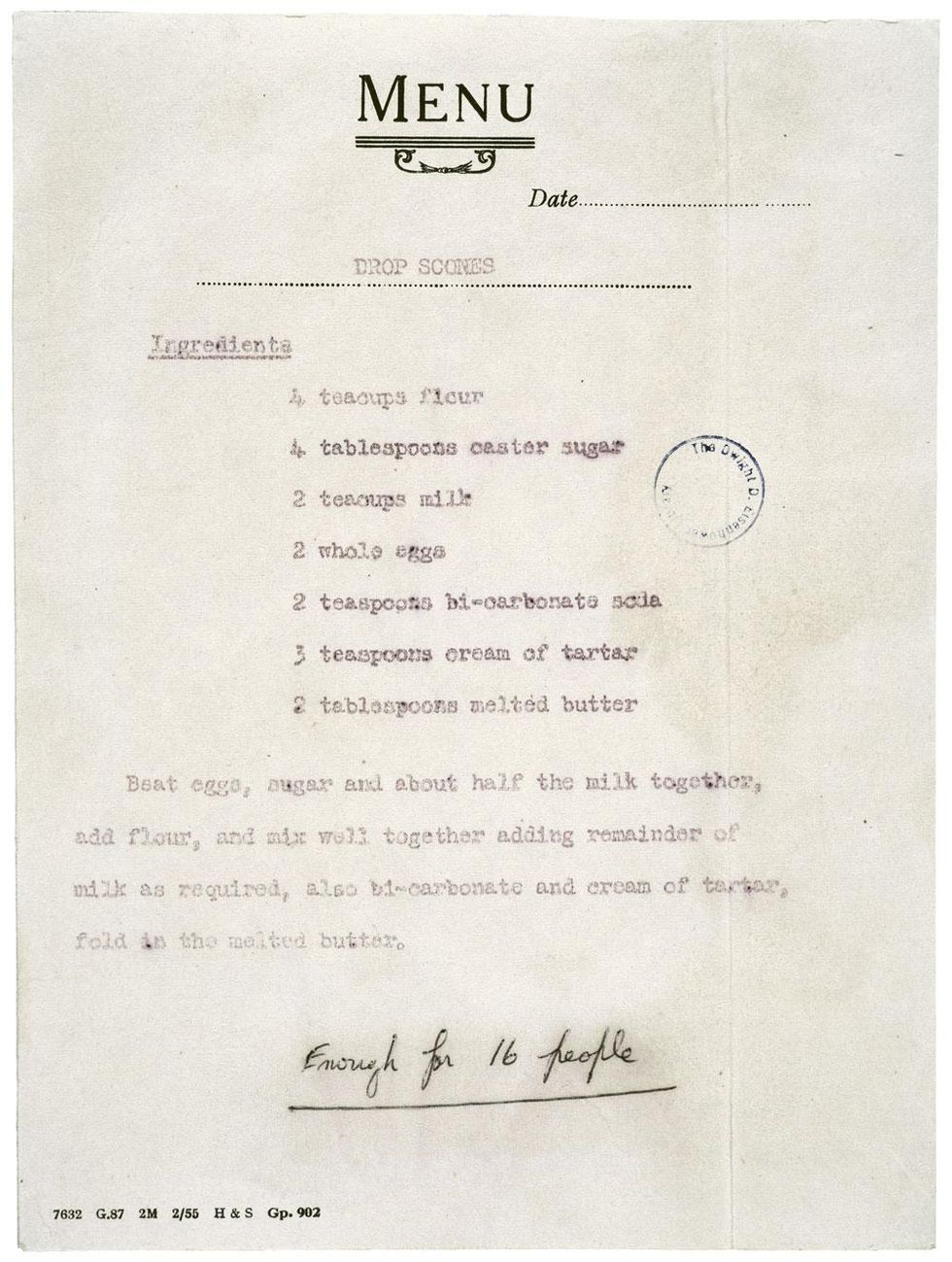 The Queen's Drop Scone Recipe Image