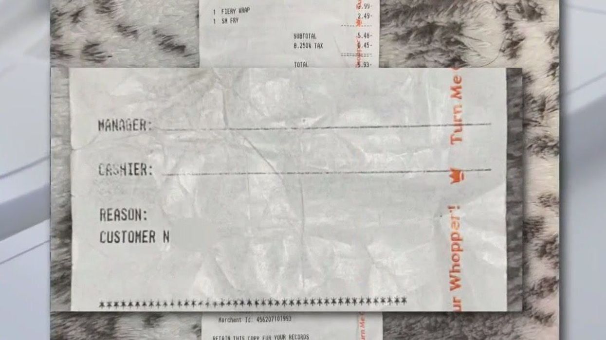 Teenage waiter reduced to tears by customer's homophobic slur scrawled on receipt instead of tip