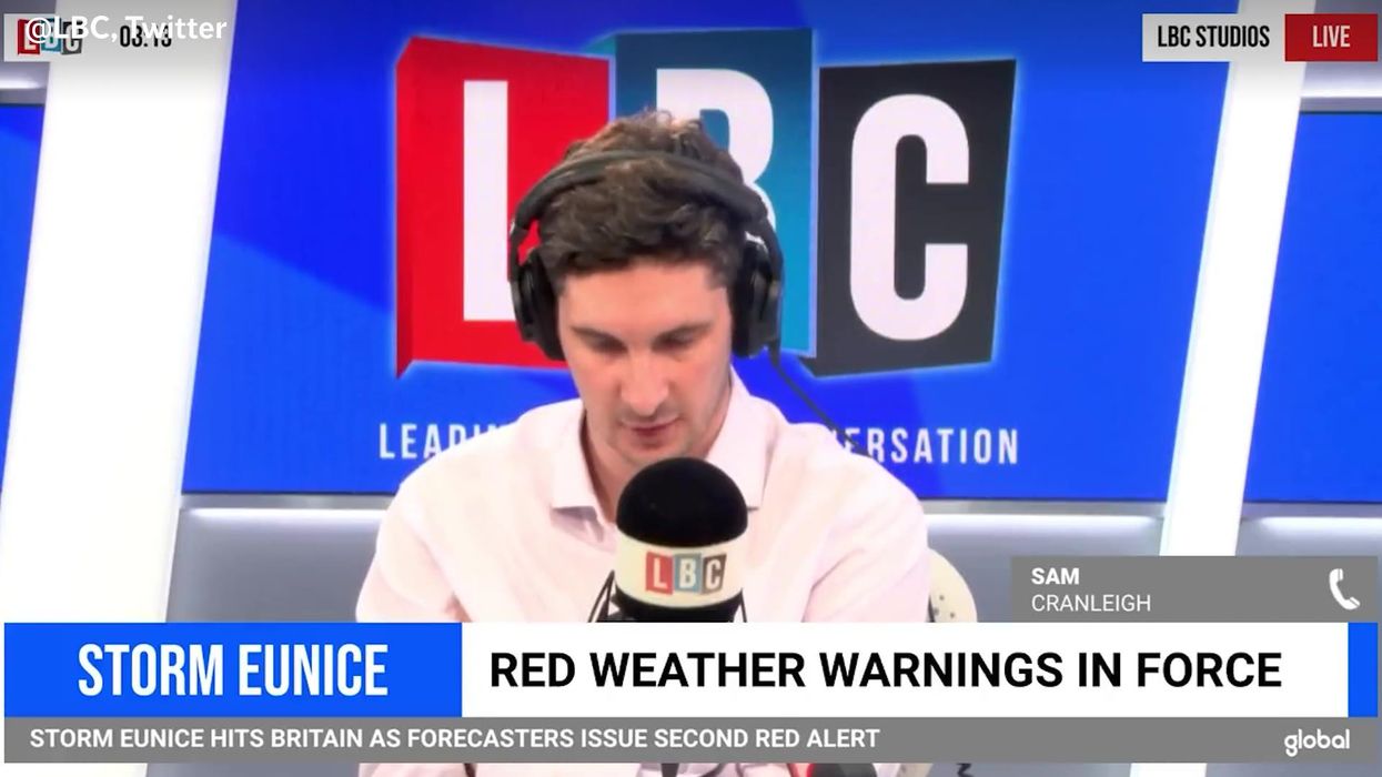 Radio caller claims red weather storm warnings are 'scaremongering'