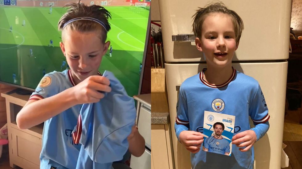 Visually-impaired boy says Grealish signed shirt and letter has ‘made my decade’