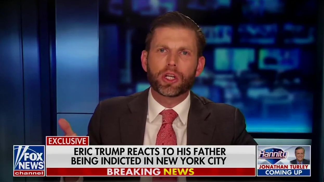 Eric Trump speaks out for the first time since his father's arrest in Georgia