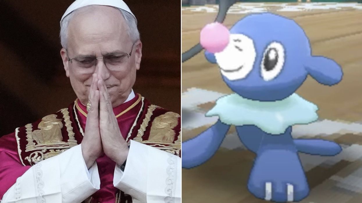 Pope Leo signs man's Popplio Pokemon card, it's claimed