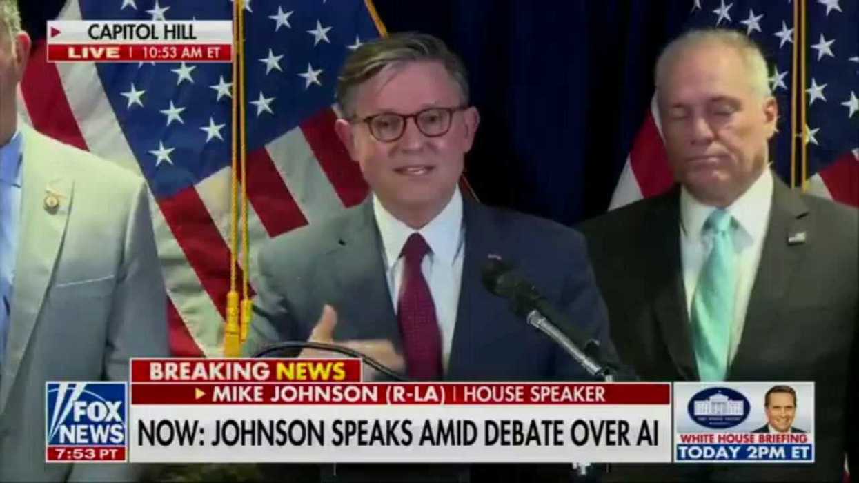 Mike Johnson warns Americans about people ‘promising free things’ - and they’ve pointed out a problem