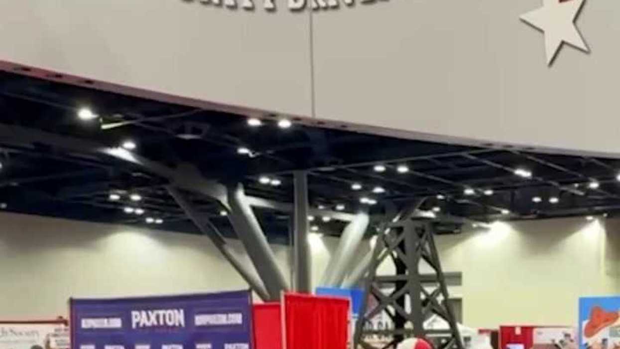 An elephant urinated at the Texas Republicans convention - yes, really