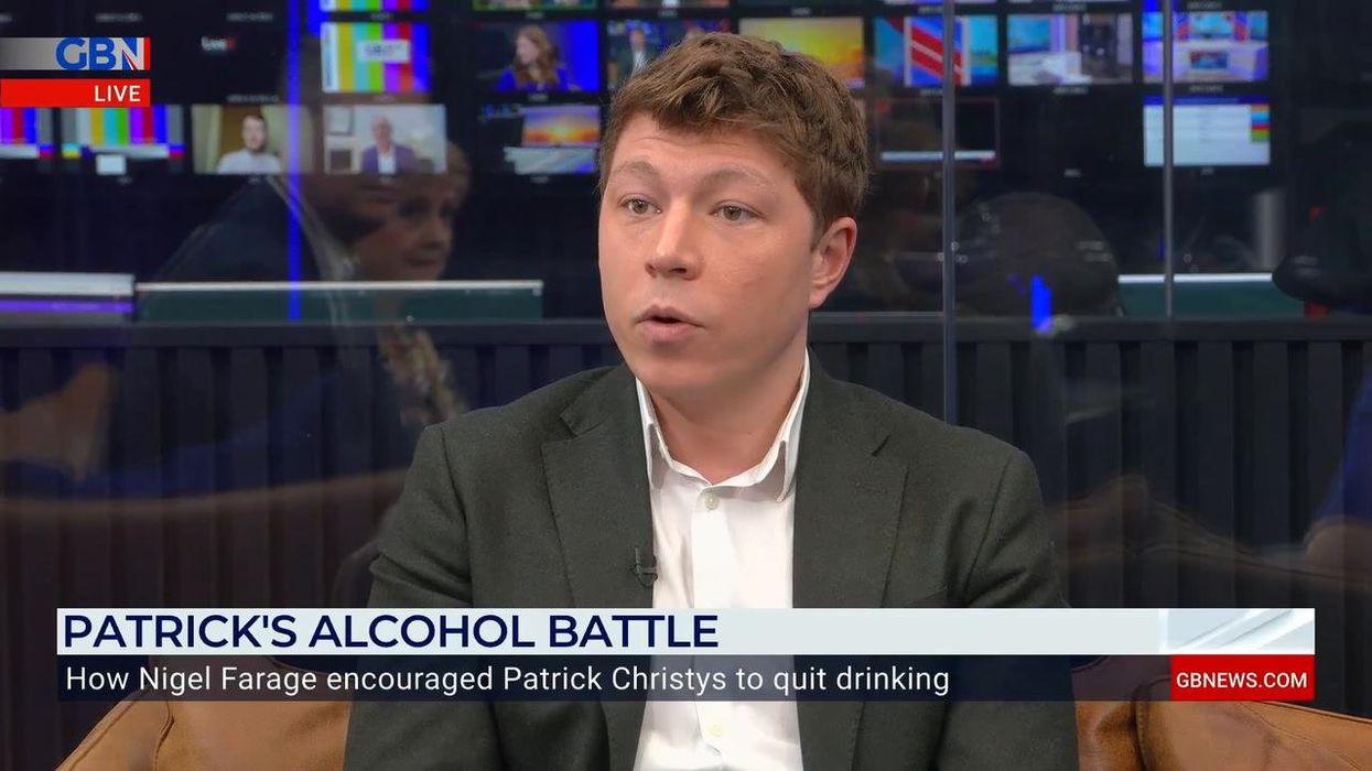 GB News host Patrick Christys praised for opening up about alcohol battle