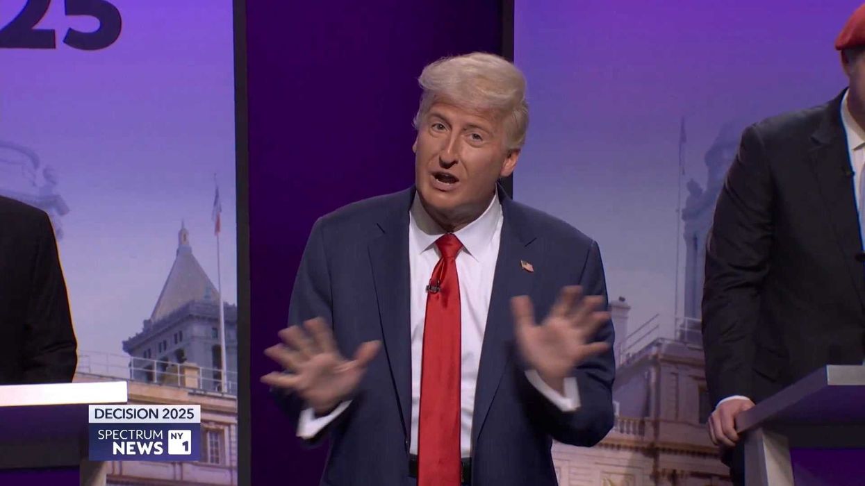 Trump’s reaction to man collapsing in the Oval Office gets the SNL treatment