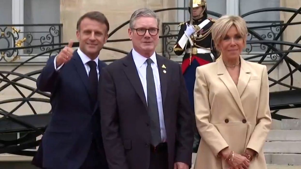 Keir Starmer being prepared for rain at Olympic opening ceremony becomes instant meme