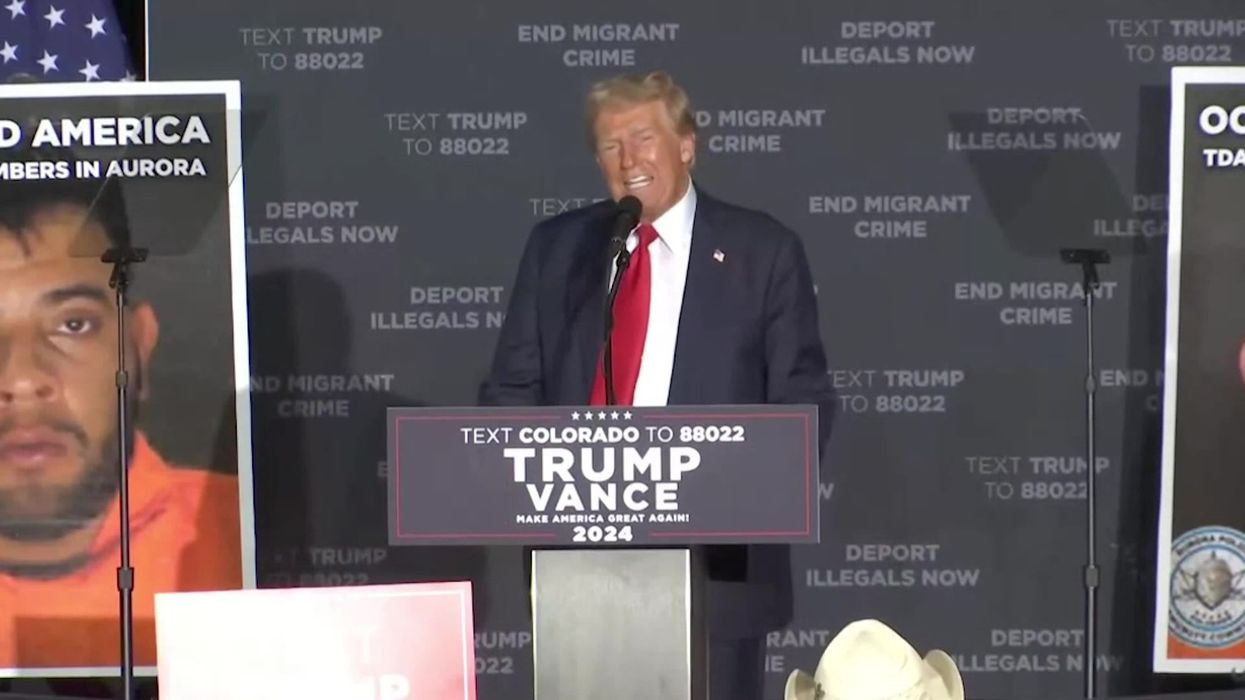 Trump claims he doesn't use teleprompters in Colorado - then undermines argument in Nevada hours later