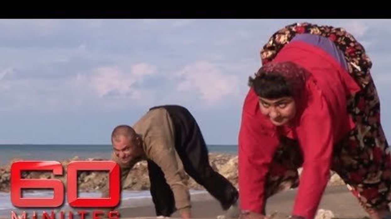 Family that walk on all fours have 'undone the last three million years of evolution'