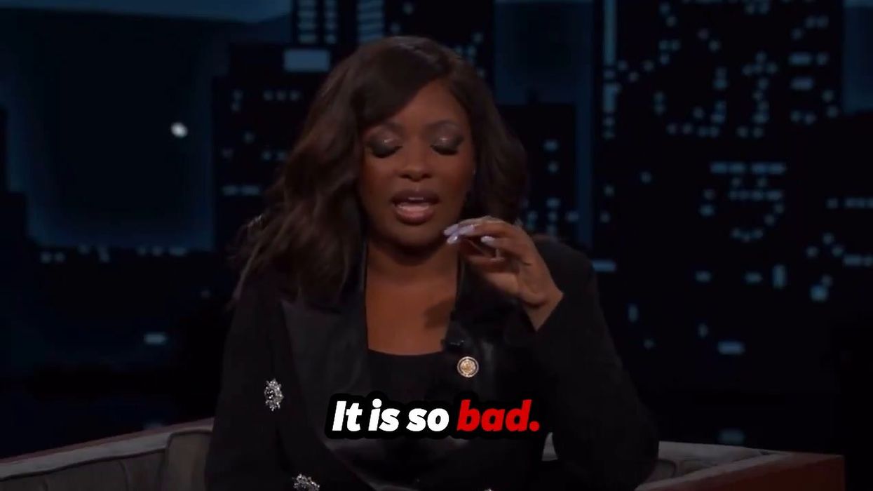 Congresswoman Jasmine Crockett calls Elon Musk an idiot on Jimmy Kimmel